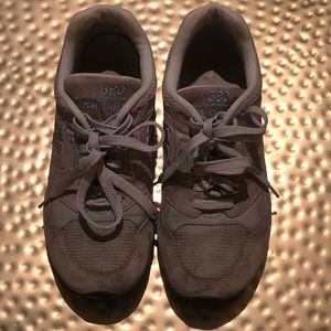 New Balance Grey 680 Tennis Running Shoes